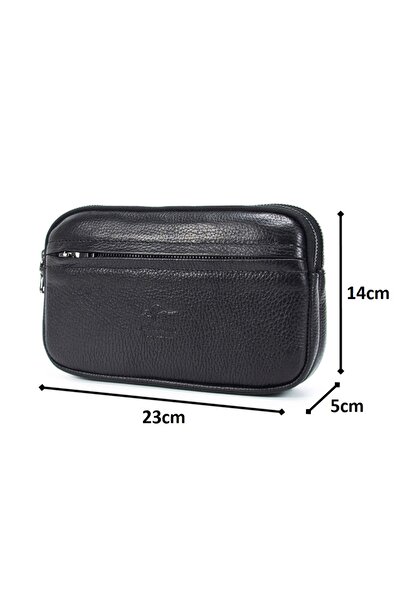 KANGAROO KINGDOM Erkek Portföy & Clutch El Çantası Hakiki Dana Deri Taba 1530-t