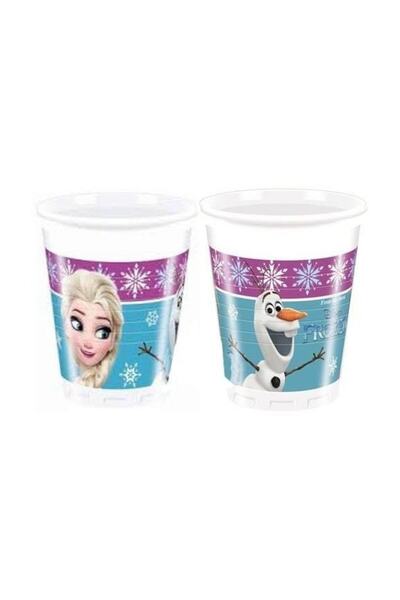Parti dolabı 8 Adet Elsa Frozen Bardak Set Doğum Günü Parti Konsepti Bardağı