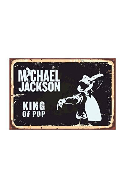 Hayat Poster Micheal Jackson Retro Vintage Ahşap Poster