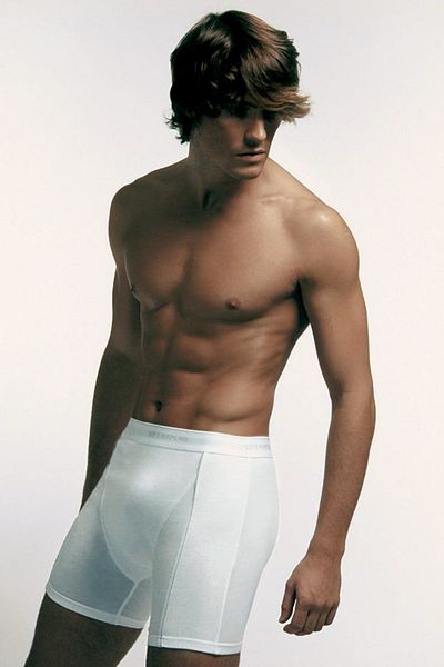 Çift Kaplan Men's 55 Men's Lycra Long Boxers with Piping Cıftkaplan-Ve8-855