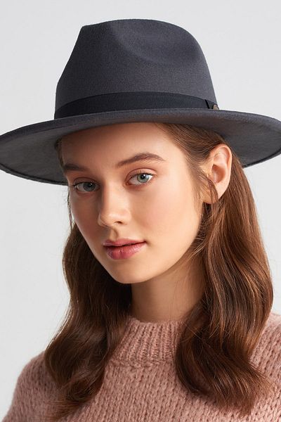 Dilvin Women's Smoked Fedora Hat 186A01567