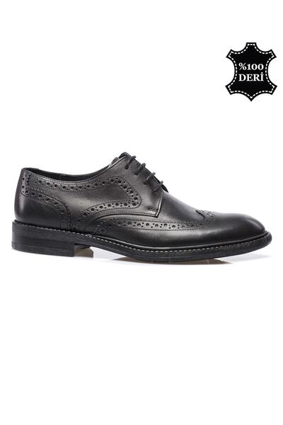 maximoda Genuine Leather Black Men's Classic Shoes PRA-649289-394142