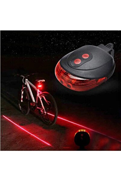 Genel Markalar 7 Fonksiyonlu Güvenlik Şeritli Bisiklet Lazer Led Stop Lambası