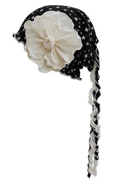 Babygiz Beretă fetiță neagră - albă