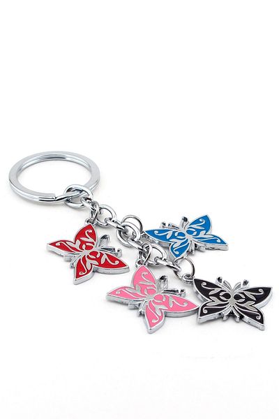 Solfera Unisex Colorful Butterflies Salkim Metal Keychain Kc639