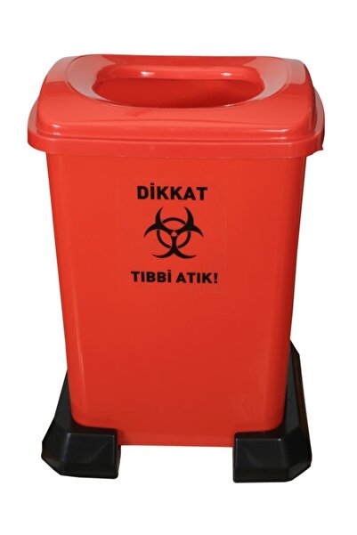 Bahat Plastik Tıbbi Atık Çöp Konteyneri 50 Litre