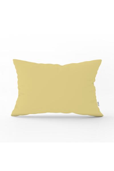 Realhomes Hardal Renkli Dijital Baskılı Dekoratif Dikdörtgen Yastık Kırlent K...