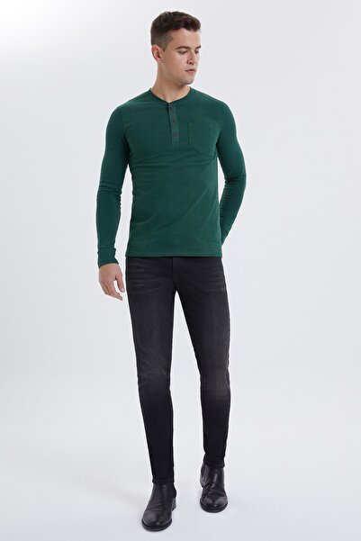Lee Cooper Ανδρικό φούτερ Faris με λαιμόκοψη K. Green 201 LCM241092