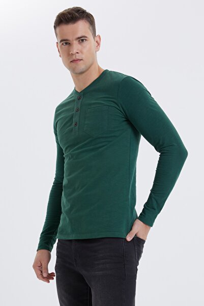 Lee Cooper Ανδρικό φούτερ Faris με λαιμόκοψη K. Green 201 LCM241092