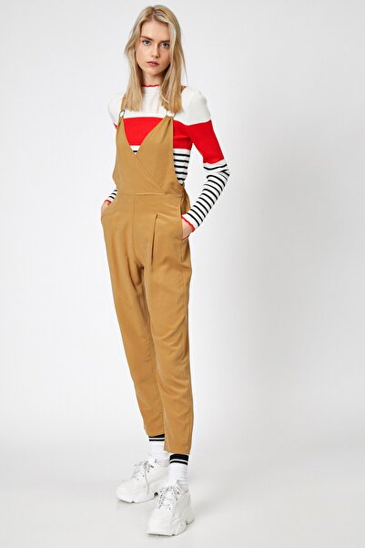 Koton Damen-Overall aus Kamelhaar