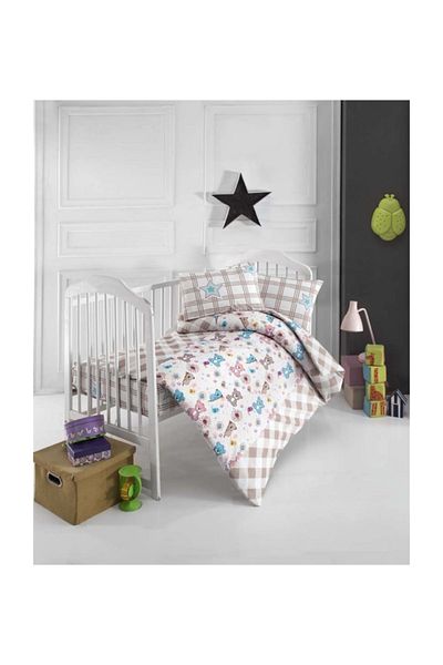 Altınbaşak Ranforce Baby Duvet Cover Set - Sweet Bear