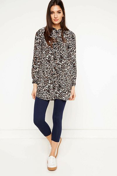DeFacto Women's Black Patterned Tunic G4265AZ.17SP.BK27