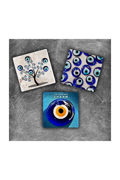 Oscar Stone Decor 3 Adet Doğaltaş Magnet