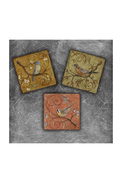 Oscar Stone Decor 3 Adet Doğaltaş Magnet