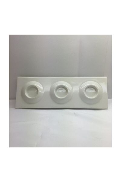 Paşabahçe Tasting ( PRESENTATION) Plate 3 Compartments with Foot