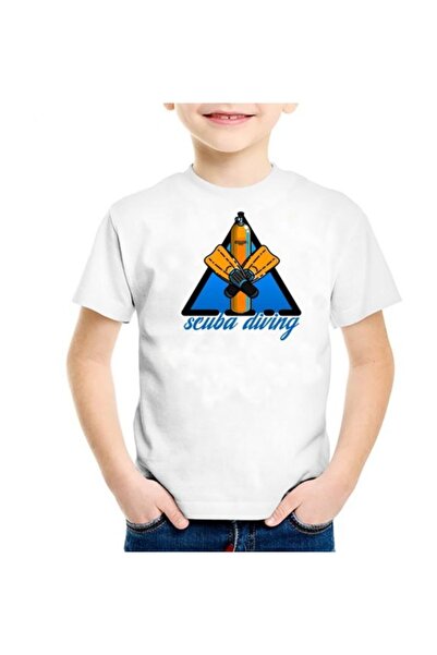 SCUBAPROMO Bela dečija majica za muškarce
