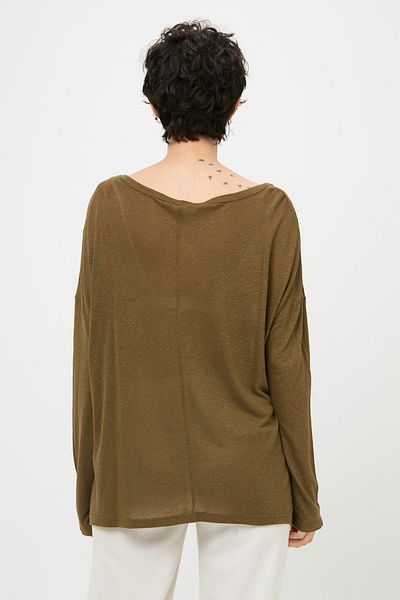 Koton Khakifarbener Damenpullover 5YAK17433HK