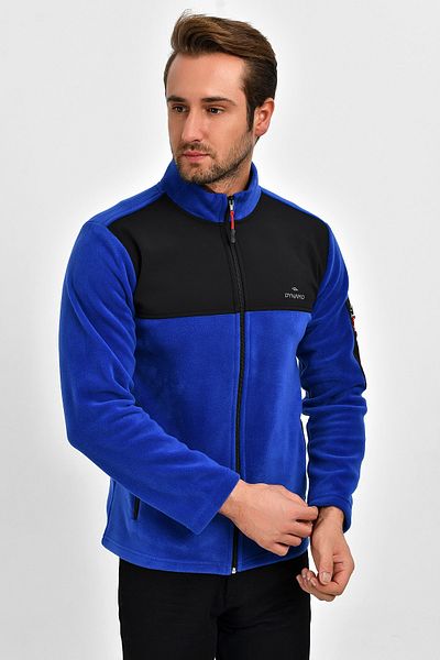 DYNAMO Men's Saks Zippered Pocket Fleece Jacket