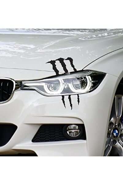 Sticker Sepetim Far İçin Pençe İzi Araba Arma Sticker