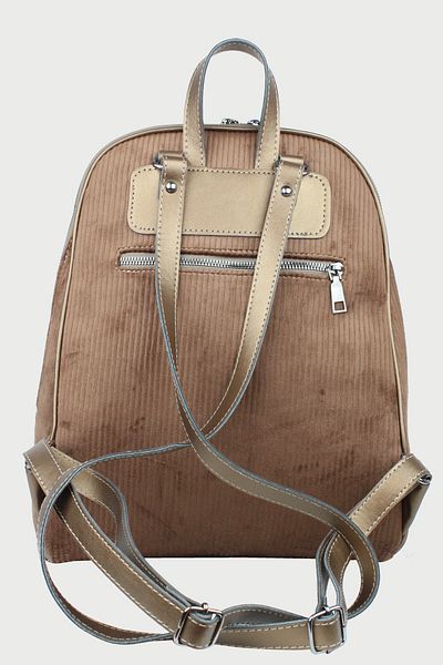Housebags حقيبة ظهر نسائية مخملية نحاسية 157