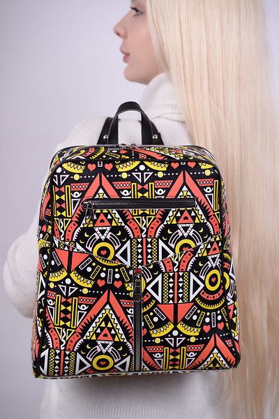 Housebags Γυναικείο σακίδιο πλάτης Yellow Striped 936