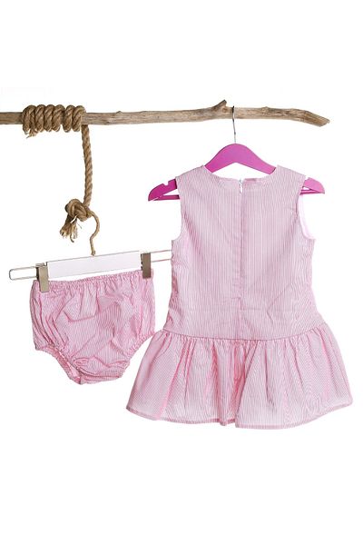 Verscon Sleeveless Lace Detailed Baby Girl Dress