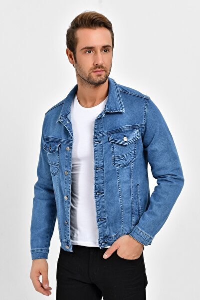 DYNAMO Чоловіча джинсова куртка з лайкри Mavi4 Slim Fit