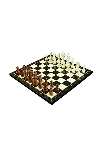 Yenigün Ceviz Satranç Ve Taş Seti