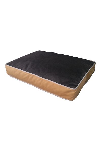 viscopet Luxury Visco Filled Zippered Washable Cat Dog Bed Xl 100x70cm - Anthracite Brown
