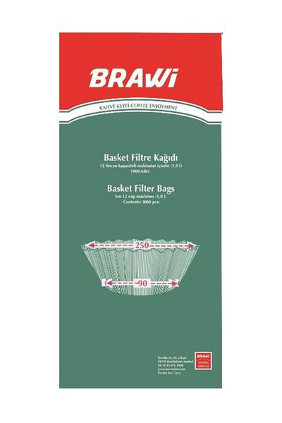 Caffeo 250/90 Basket Filter Paper 1000 Pack