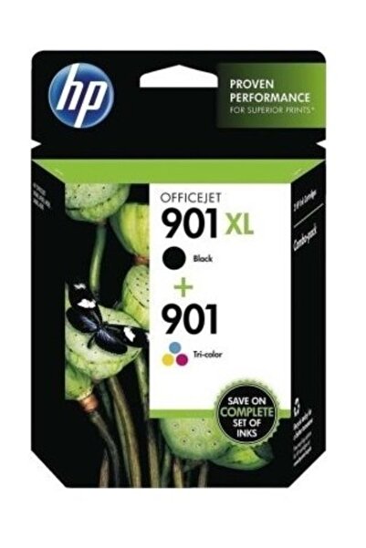 HP Sd519ae  (901xl) Siyah ( 901) Renkli Mürekkep Kartuş Seti