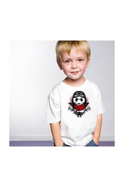 SCUBAPROMO Majica za dečake Biker Panda
