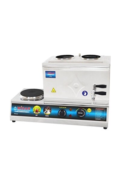 Mizan Elektrikli 2 Demlikli 19lt Çay Ocağı Kazanı Makinesi Vidalı