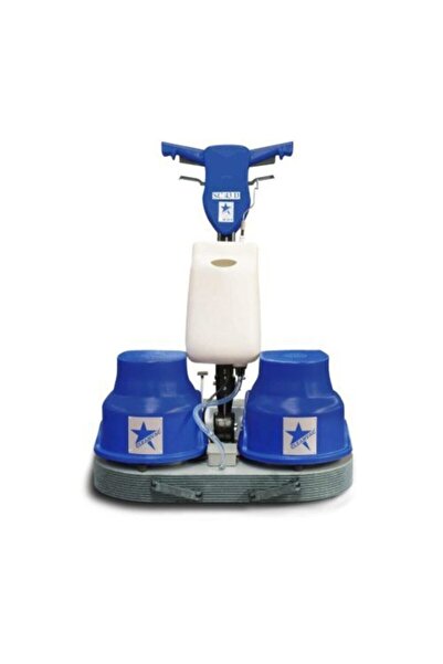 CLEANVAC 2 X 43 CM ÇİFT FIRÇALI HALI YIKAMA ZEMİN CİLALAMA MAKİNASI SC 43 D