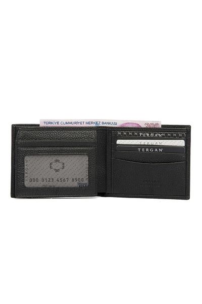Tergan Genuine Leather Men's Black Wallet S1CE00001498
