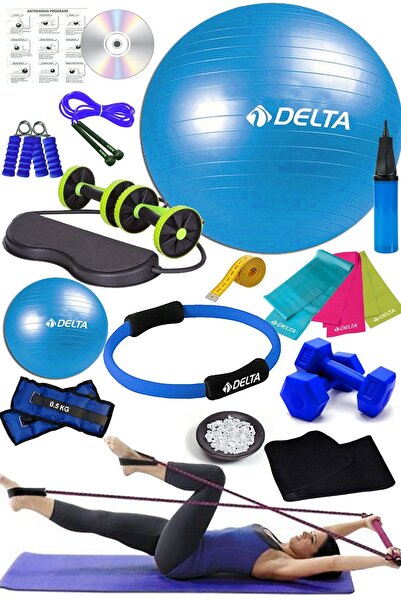 Delta Full Pilates Seti Topu Tam Set Pilates Çemberi Pilates Minderi Mat Studio Revoflex Dambıl