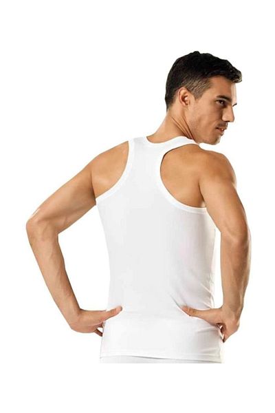 Tutku Men's Ribbed Sports Undershirt 6 Pack