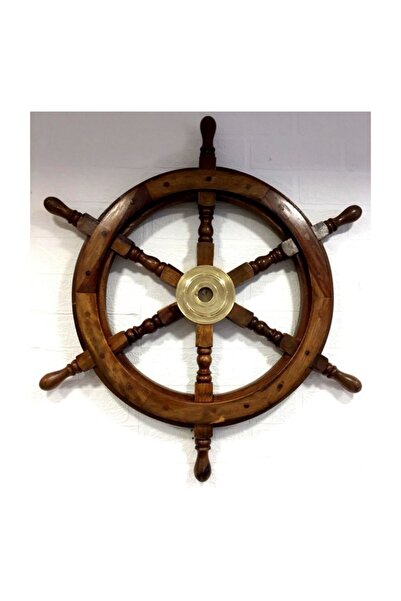 çıpacı Ahşap Dümen Dekoru Orta Göbek Pirinç ( 60 Cm)