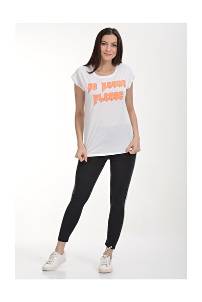 Cotton Candy Футболка з коротким рукавом і принтом - біла