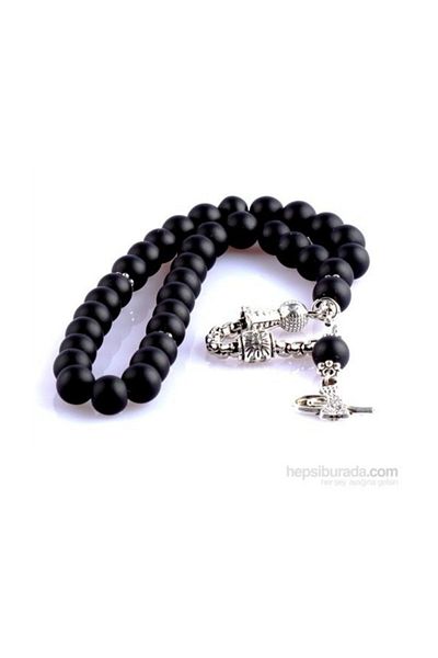 RD EKOAVM 8 Mm Globe Cut Matte Onyx Rosary