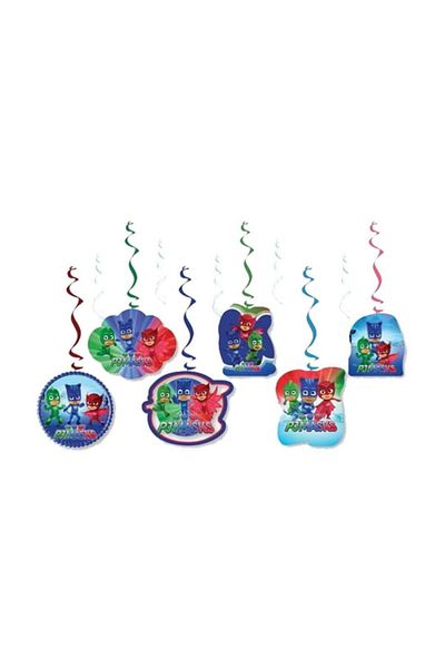 ikm balon Στολίδι κρεμαστό φωτιστικό 6 τεμαχίων Pj Masks Kb3099
