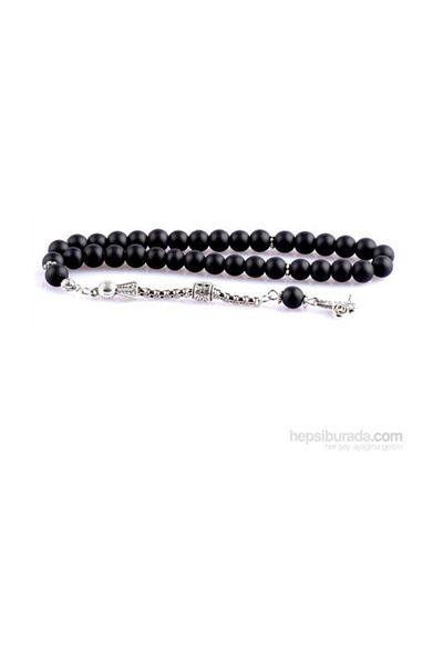RD EKOAVM 8 Mm Globe Cut Matte Onyx Rosary
