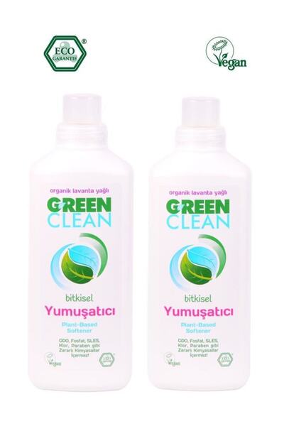 U Green Clean Organik Lavanta Yağlı Bitkisel Yumuşatıcı 1000 ml - 2 li Set
