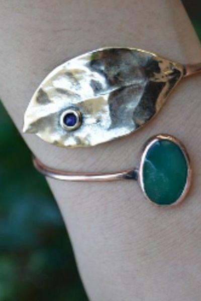Stoneage Jewellery Jade Jewelled Design Bracelet