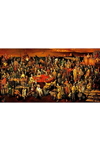 Tablosan 103 Ünlü Atatürk Ile Birlikte Kanvas Tablo 40x100 Cm 40x100 Cm