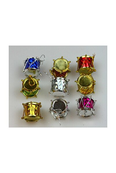 EventPartyStore Yılbaşı Davul Küçük Ağaç Süsü 9'lu