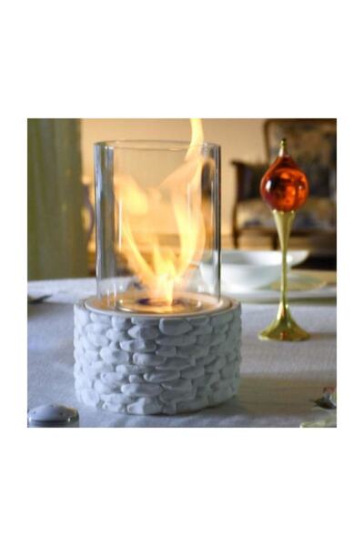 MumvemuM Beyaz Ethanol Şömine Masa Tipi