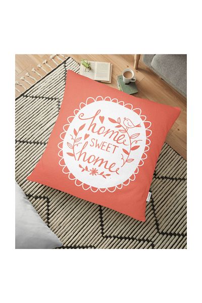 Realhomes Home Sweet Home Perna Decorativa de Pardoseala Imprimata Digital - 70 X 70 cm