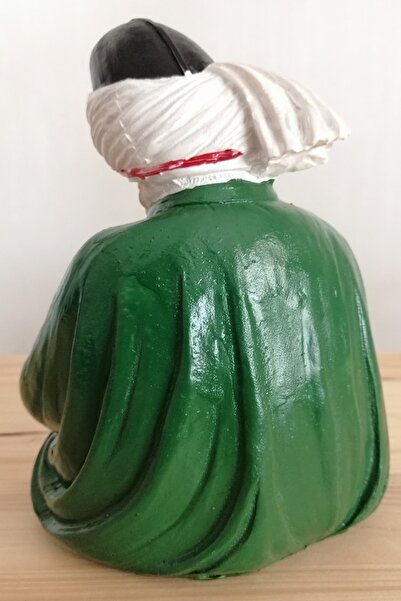 TRQZ Dekoratif Tamamen El Yapımı Seramik Semazen