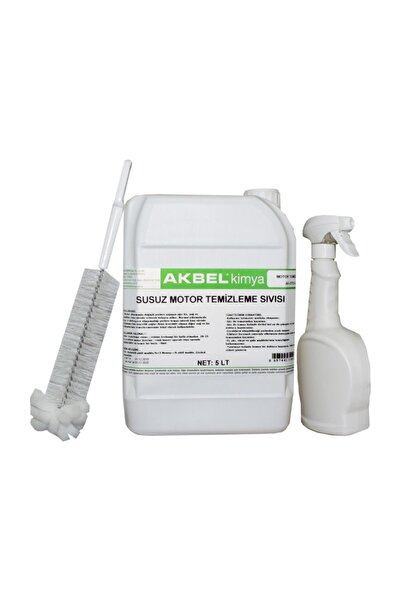 akbel Susuz Motor Temizleme Sıvısı 5 Lt + Temizleme Fırçası+sprey